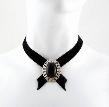 Criss Cross Kadife Gerdanlık