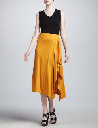 Geltonas sarongo sijonas
