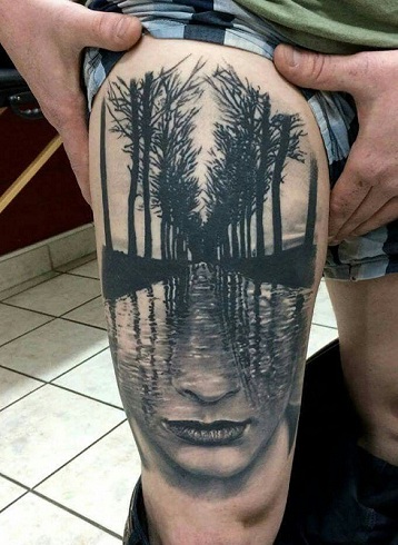 „Nature Mix Surrealism Tattoo“