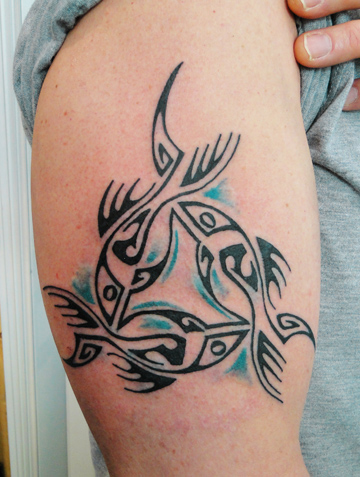 „Fish Tribal Celtic“ tatuiruotės dizainas