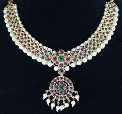 Choker Bharatanatyam šventyklos papuošalai
