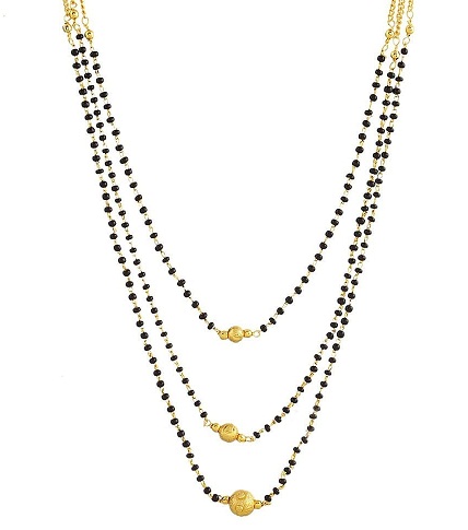 Daugiasluoksnė auksinė Mangalsutra