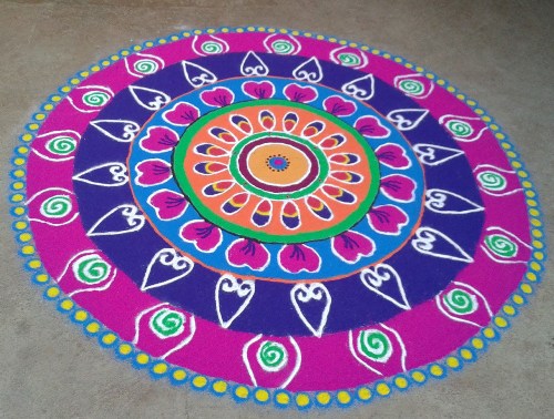 Dairesel Hint Rangoli