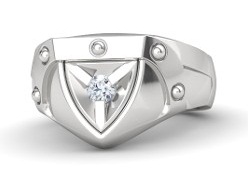 Unikalus sidabrinis vestuvinis žiedas vyrams