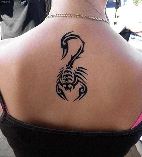Skorpiono genčių tatuiruočių dizainas 2