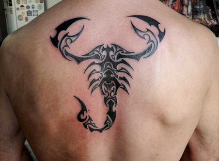 Skorpiono nugaros tatuiruotė