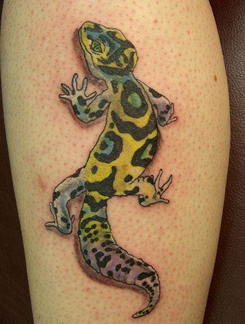 Gecko driežo tatuiruotės