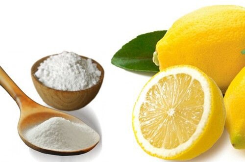 kepek tedavisi için kabartma tozu ve limon
