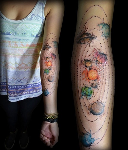 „Galaxy Chart“ tatuiruotė