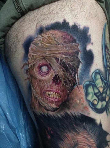 Heyecan verici Zombi Dövme Tasarımı