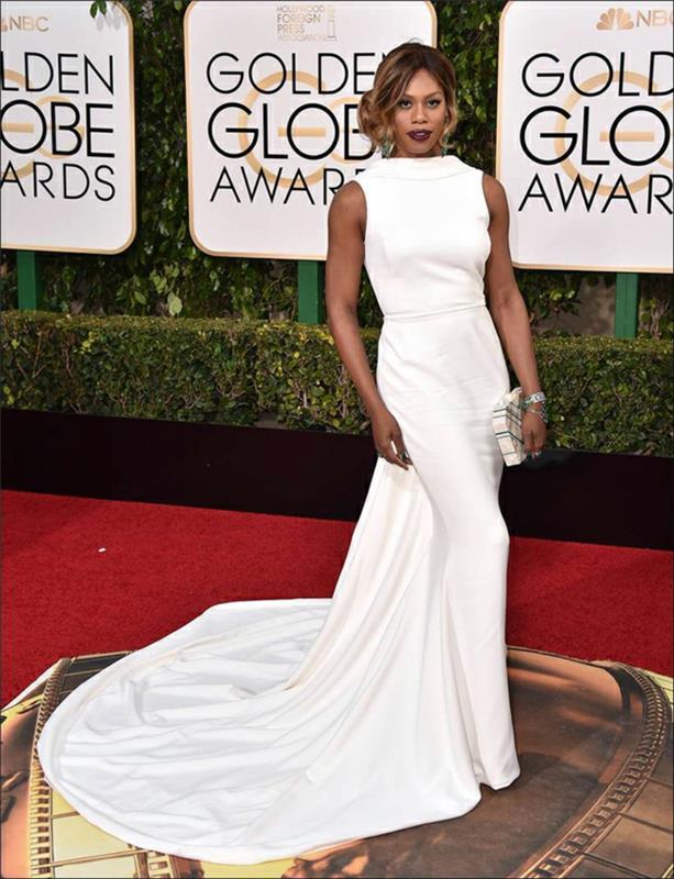 Βραδινά φορέματα μακριά Golden Globes 2016 lavern cox Elizabeth Kennedy