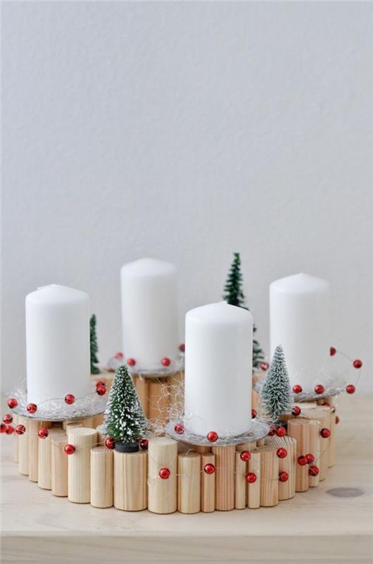 Φτιάξτε ένα στεφάνι έλευσης και φτιάξτε μόνοι σας απλή χριστουγεννιάτικη διακόσμηση