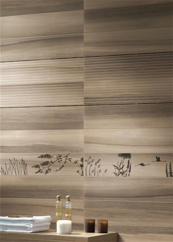Αφρική συλλογή τοίχων πλακάκια ξύλινη εμφάνιση