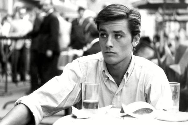 Alain Delon Angel πρόσωπο γκρι μάτια Χρυσός Φοίνικας της Τιμής στις Κάννες