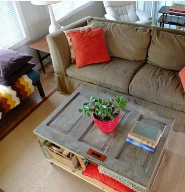 Πόρτες δωματίων diy έπιπλα ξύλινο επιτραπέζιο τραπεζάκι σαλονιού