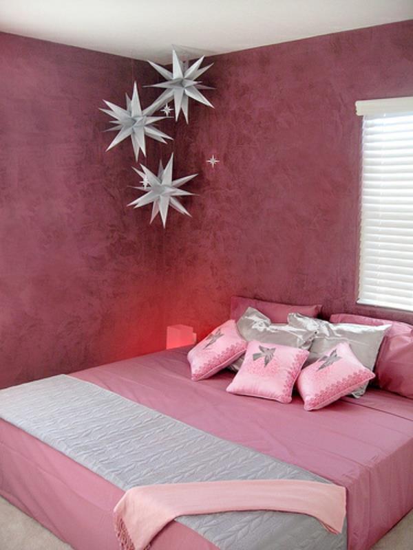 χρώμα σχεδιασμού τοίχων παλιό ροζ ως ιδέες κρεβατοκάμαρας χρώματος τοίχου
