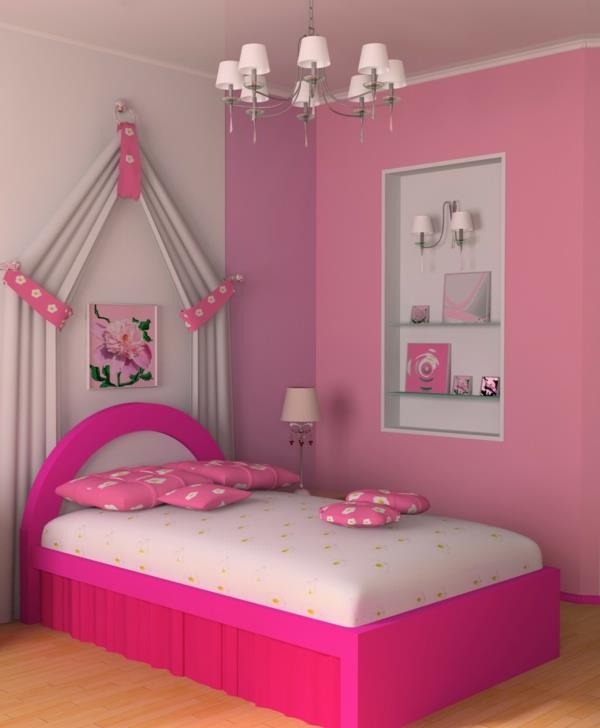έγχρωμη σχεδίαση τοίχων παλιό ροζ τοίχο χρώμα εικονικός σχεδιαστής δωματίου