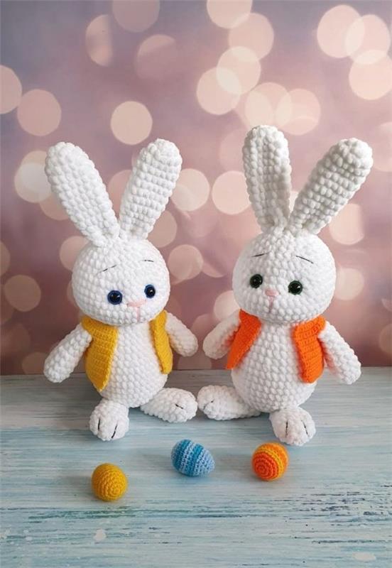 Πλεκτό κουνελάκι amigurumi - ιδέες για το Πάσχα για να εμπνεύσετε και να μιμηθείτε μικρά κουνελάκια chibi