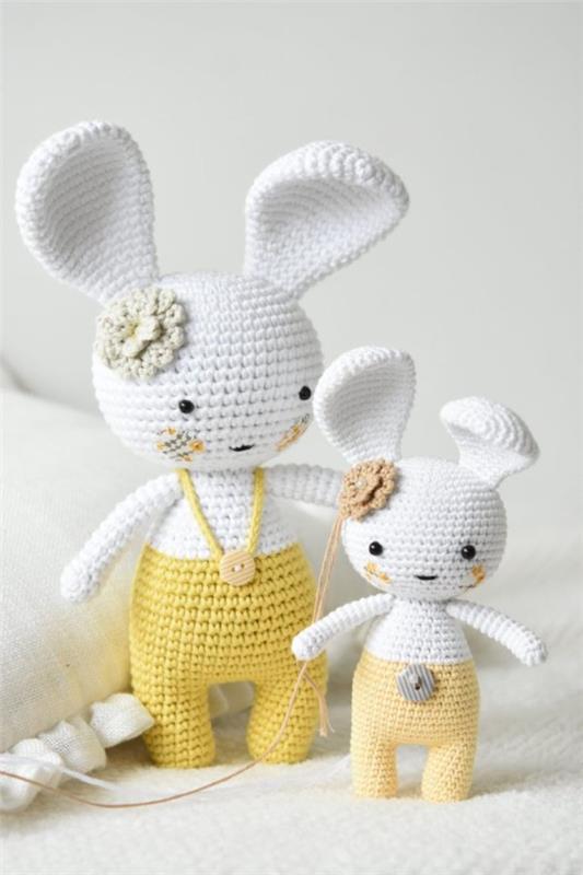 Κουνελάκι βελονάκι Amigurumi - ιδέες για το Πάσχα που εμπνέουν και μιμούνται το πασχαλινό λαγουδάκι χαριτωμένο μικρό μεγάλο