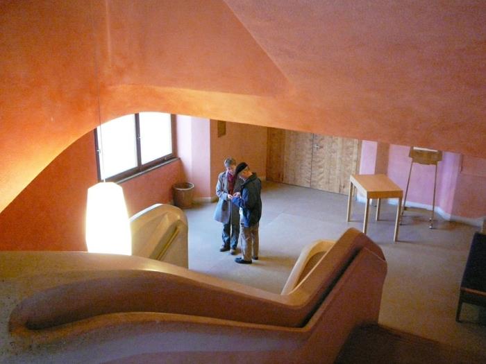 Ανθρωποσοφική αρχιτεκτονική Steiner goetheanum stairwell