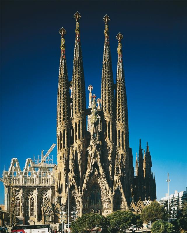 Antoni Gaudi Sagrada Familia το μεσημέρι
