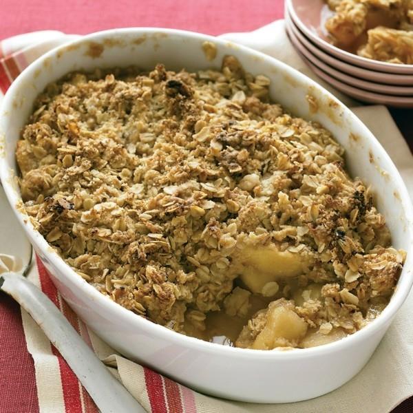 Συνταγή Apple Crumble Oatmeal Προετοιμάστε Apple Crumble