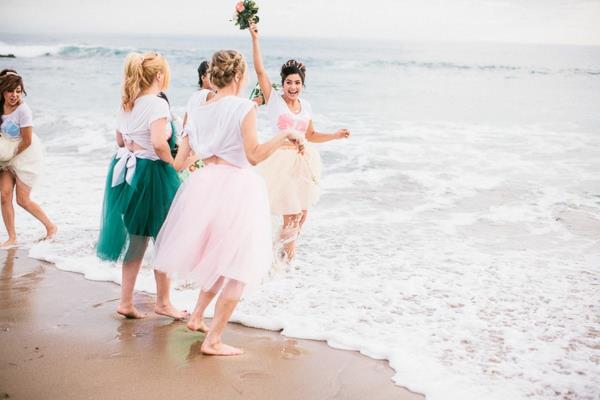 Ariel η γοργόνα γαμήλια διακόσμηση ανθοδέσμη ωκεάνια παραλία