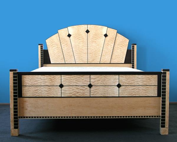 Art deco στυλ Art deco επίπλωση πλαισίου κρεβατιού