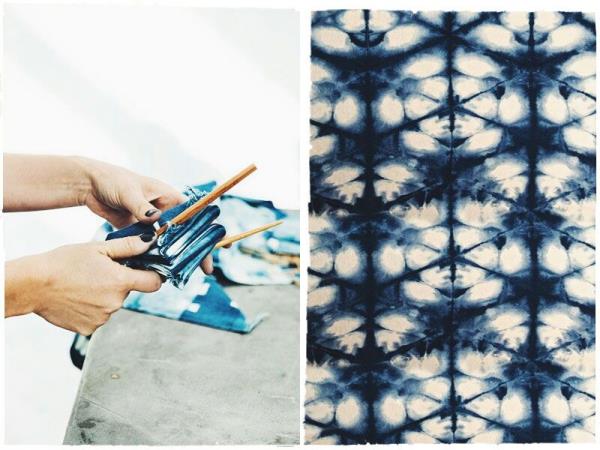 Επεξεργασμένη τεχνική για την τεχνική Shibori