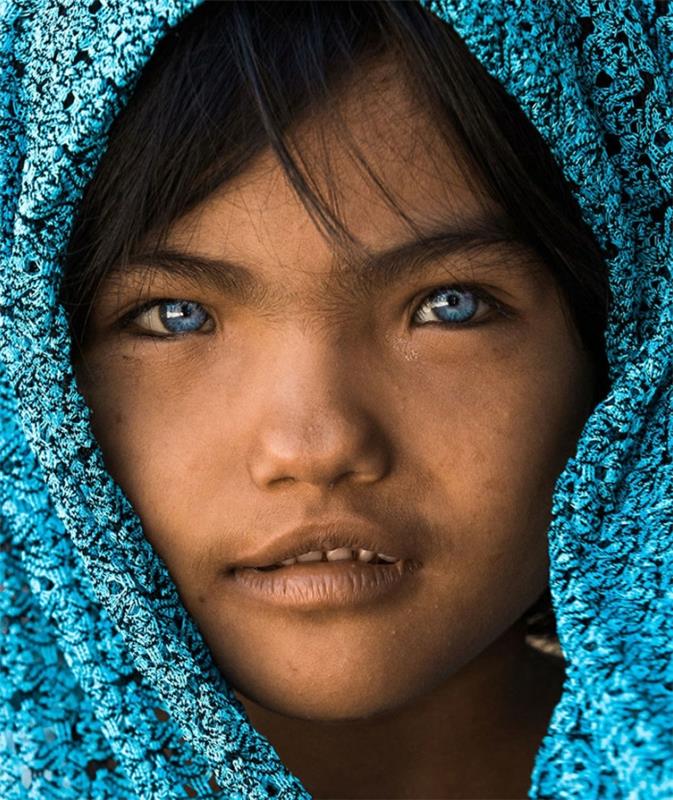 Χρώμα ματιών Σημασία πορτρέτου μπλε eskomo