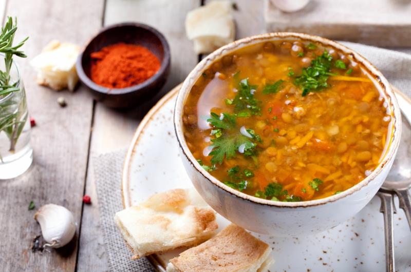 Αγιουρβεδική δίαιτα Αγιουρβεδικά πιάτα Φακές Σούπα Ινδική κουζίνα
