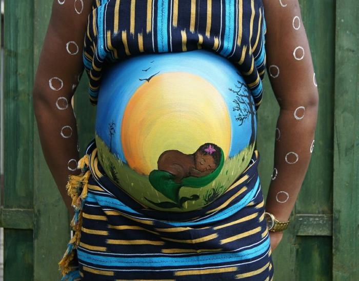 Baby bump painting vtl title