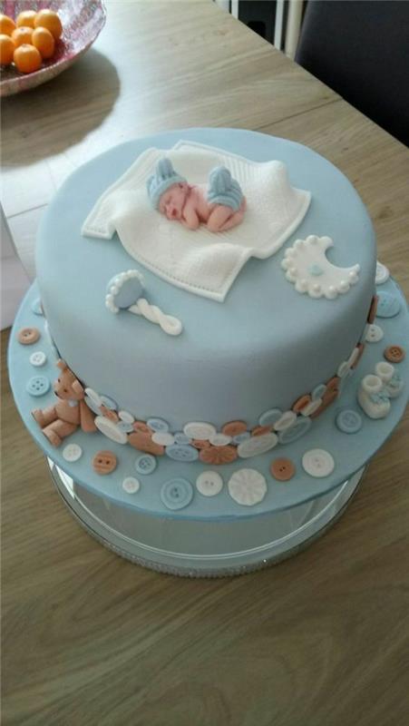 Μωρό κέικ αγόρι μωρό ντους μωρό ντους κέικ