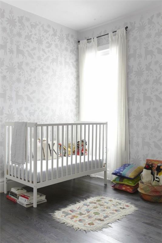 Παραδείγματα σχεδιασμού δωματίου μωρού χαλί χαλιού