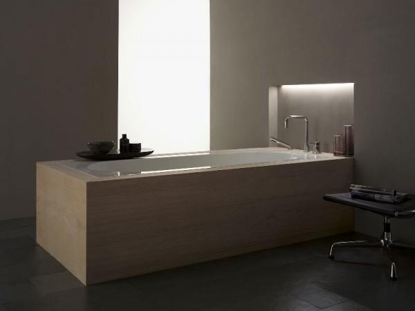 Εξαρτήματα μπάνιου και αξεσουάρ ξύλινη μπανιέρα μινιμαλιστική