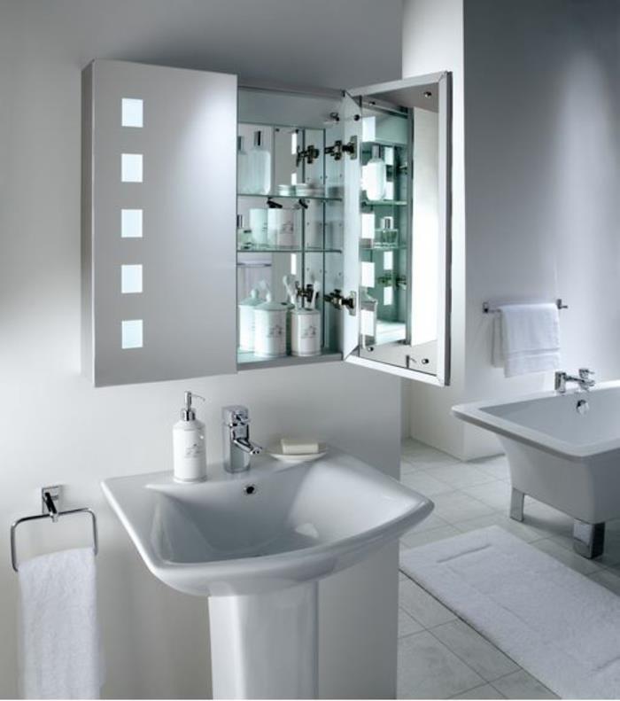 Ιδέες καθρέφτη μπάνιου λευκές