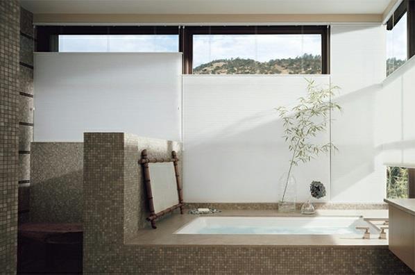 Μπάνιο Ασία μπανιέρα παγωμένο γυάλινο παράθυρο