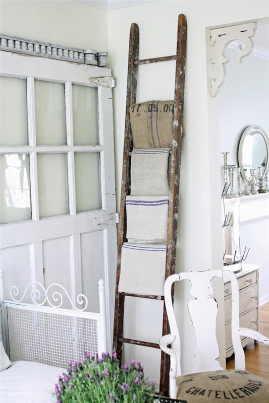 Shabby chic στυλ ιδέες αποθήκευσης μπάνιου έπιπλα μπάνιου