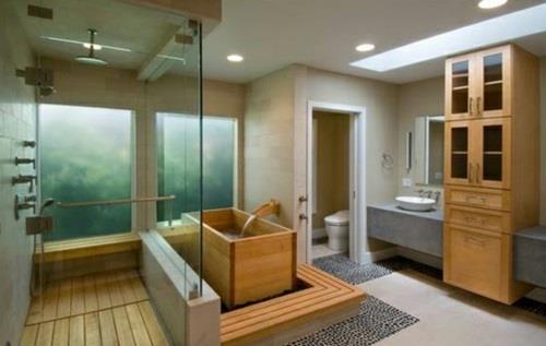 Μπανιέρες μπάνιου από ξύλο μοντέρνες