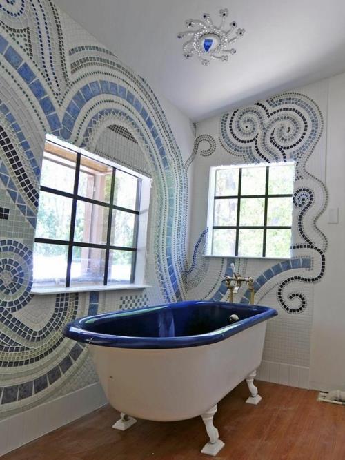χρώματα σχέδια μπανιέρα πλακάκια μπάνιου και μπάνιου