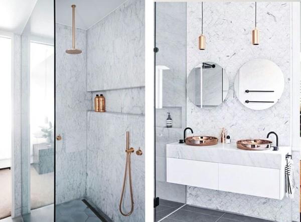 Σχεδιασμός μπάνιου με υπέροχους καθρέφτες