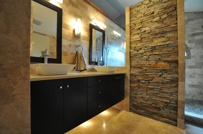 Ιδέες μπάνιου πλακάκια ξύλινου σχεδιασμού