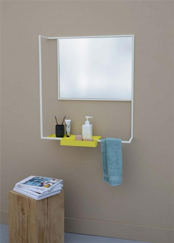 Καθρέφτης μπάνιου σφιχτό πλαίσιο εξαιρετική ιδέα