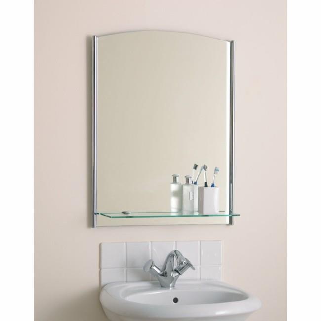 Ιδέα καθρέφτη μπάνιου χωρίς πλαίσιο