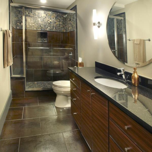 Πλακάκια μπάνιου με μεταλλική όψη ξύλο μπάνιου