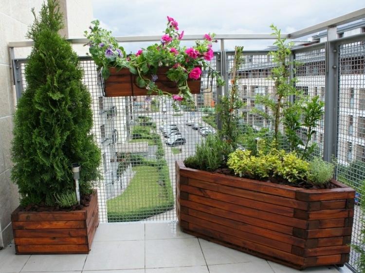 Κάντε το μπαλκόνι όμορφες ιδέες μπαλκονιού με φυτά μπαλκονιού