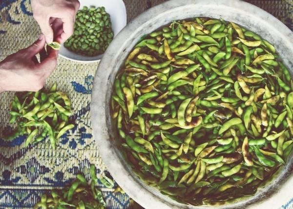 Τα τρόφιμα με υψηλή περιεκτικότητα σε φυτικές ίνες απαριθμούν την πράσινη σόγια Edamame