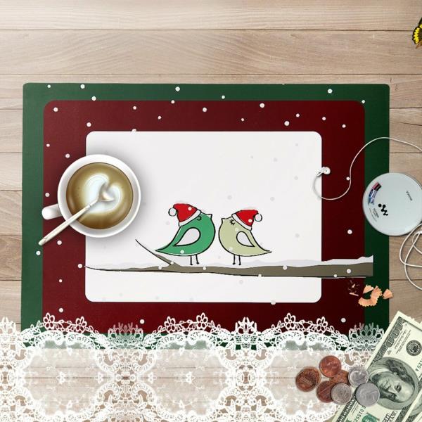 Σύγχρονη διακόσμηση Χριστουγέννων σχέδιο πουλιών