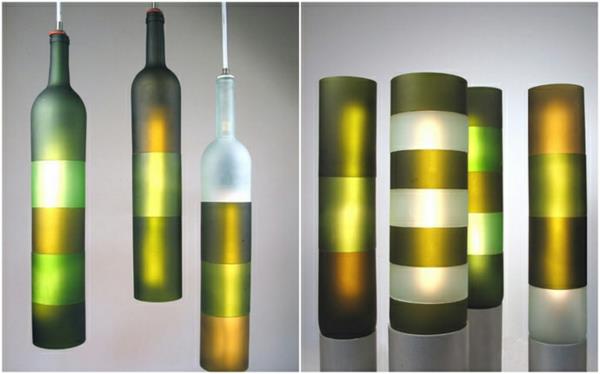 Σχεδιάστε ιδέες για DIY έργα από φωτιστικά μπουκαλιών κρασιού
