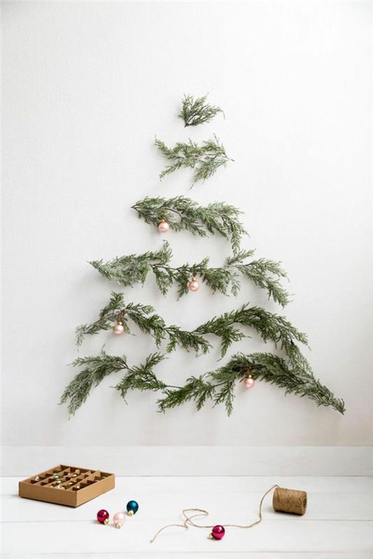 Ιδέες χειροτεχνίας για χριστουγεννιάτικα χριστουγεννιάτικα δέντρα, αειθαλή κλαδιά